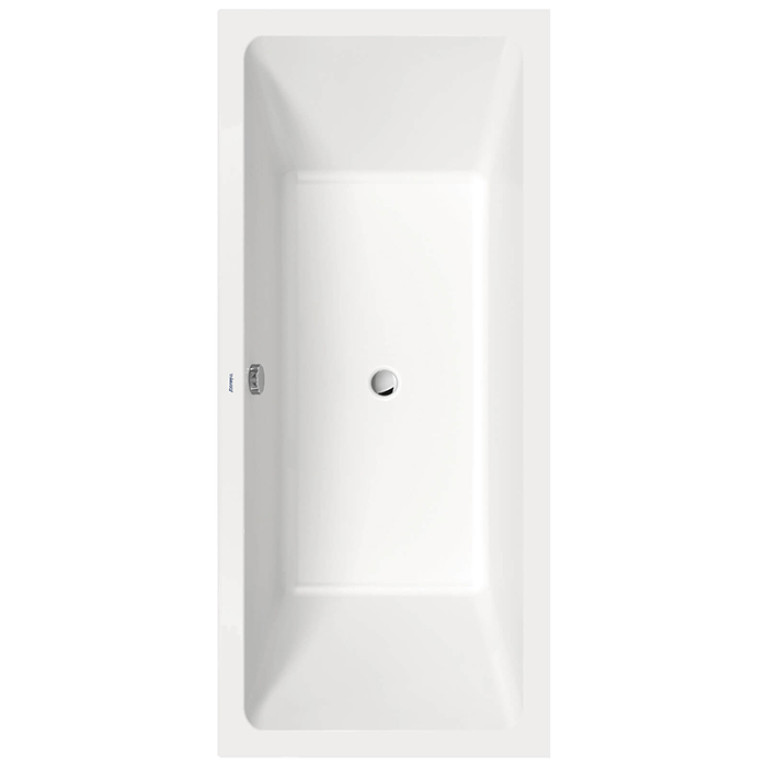 Duravit D.1 Ванна прямоугольная, встроенная, с двумя наклонами спинки, санитарный акрил (Спец.цена из наличия)