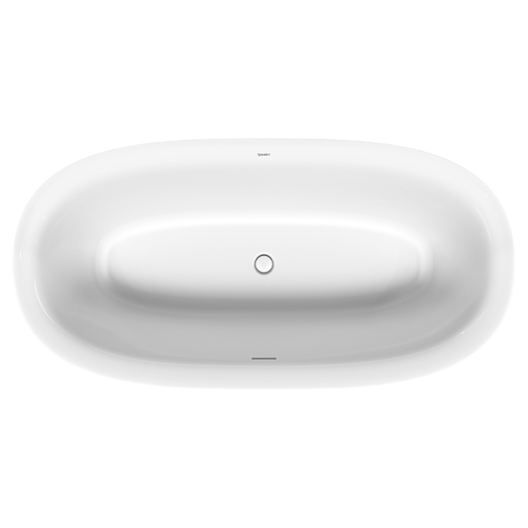 Duravit White Tulip Ванна акриловая 1600х800хh630 мм , отдельност., с бесш.панелью и рамой, с 2 накл для спины, со спец сливом и переливом, цвет белый