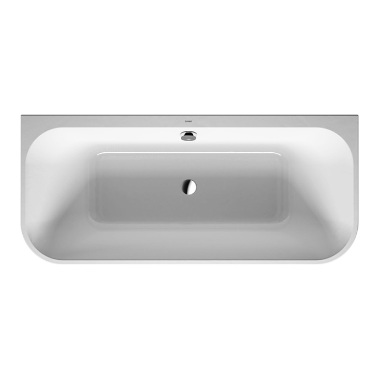 Duravit Happy D.2 Plus Ванна акриловая 1800х800мм, пристенная, 2 наклона для спины, бесшовная акриловая  панель,ножки,  цвет: белый