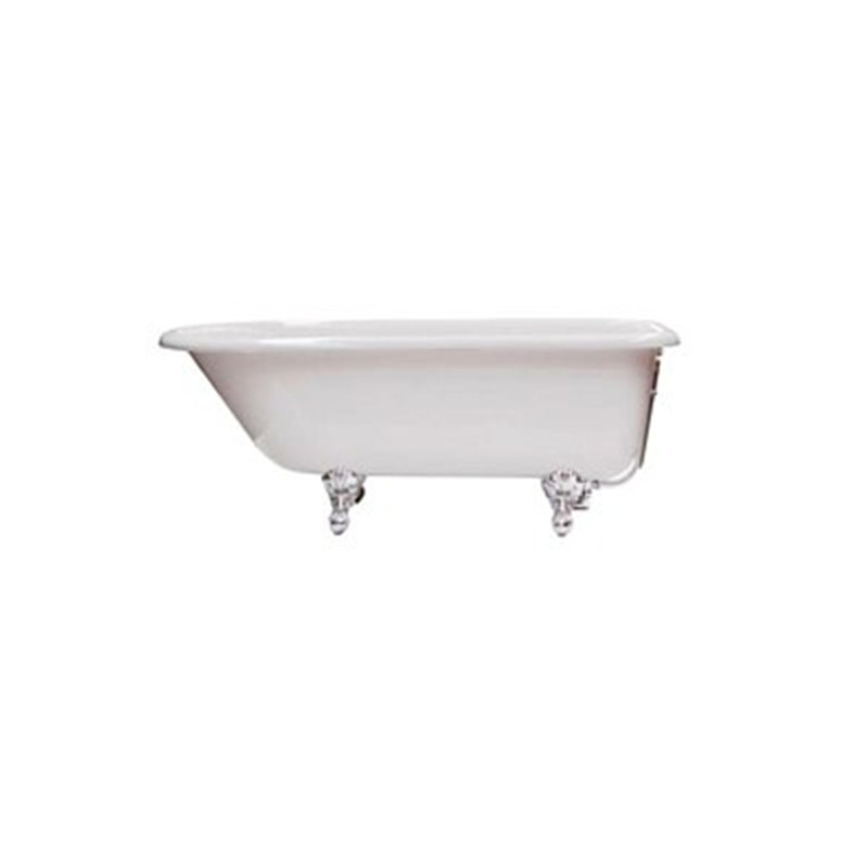 KNIEF  ROLL TOP Ванна отдельностоящая 1525 x 720 x 550 мм., на ножках хром, без слива-перелива, цвет белый