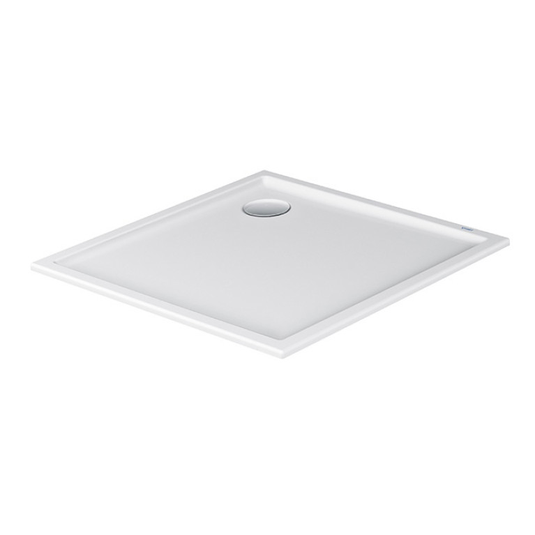 Duravit  Starck Slimline Поддон акриловый квадратный  900x900х45mm, d90, цвет белый