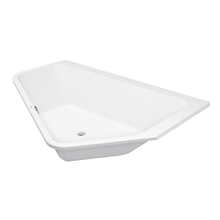 Duravit Paiova 5 Ванна угол справа, 1900х1400 мм, объем 267 л, встраиваемая ,с 2 разными наклонами спинки, цвет: белый