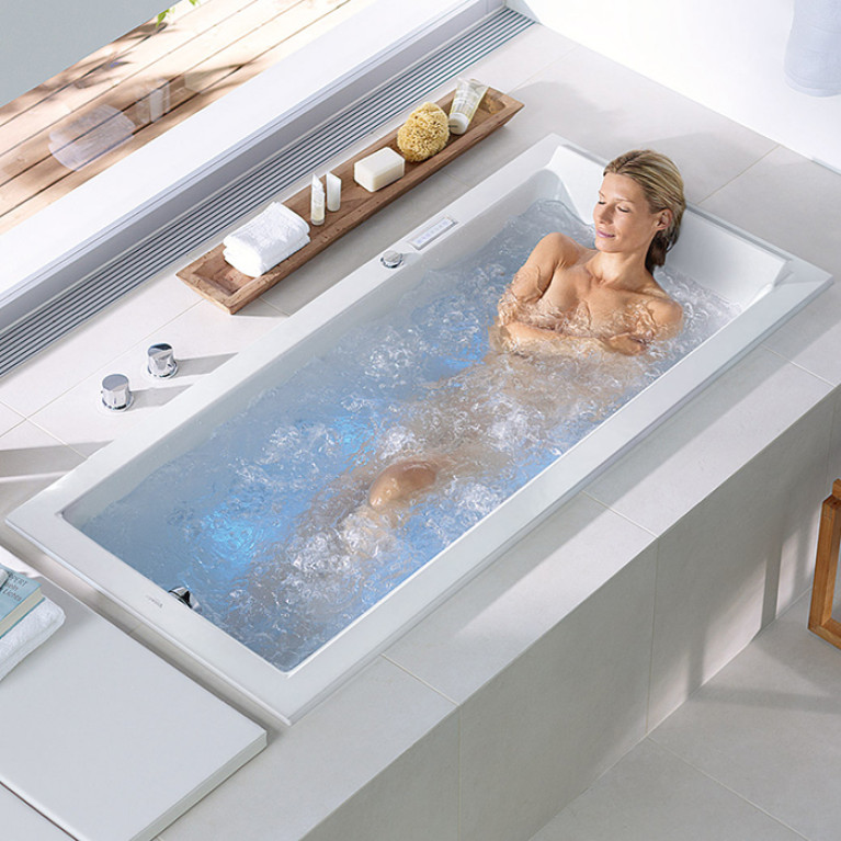 DURAVIT DARLING NEW Ванна прямоугольная 1900х900 мм., комплектация Combi-System L, акрил, цвет белый