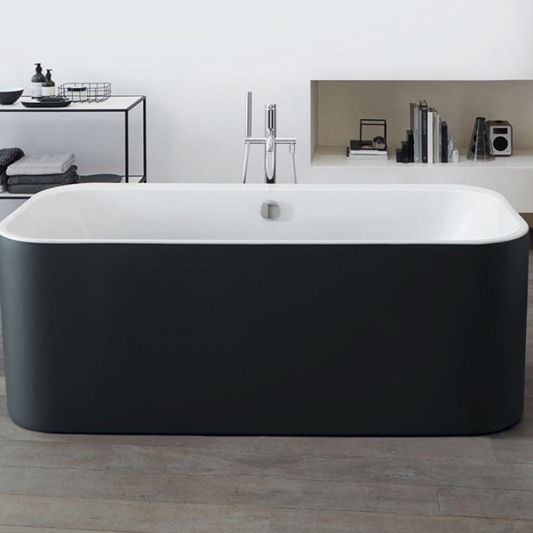 Duravit Happy D.2 Plus Ванна акриловая 1800х800мм, отдельностоящая, бесшовная панель,  цвет: graphite supermatt