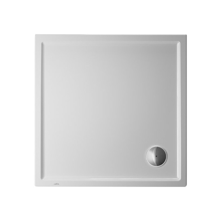Duravit  Starck Slimline Поддон акриловый квадратный  900x900х45mm, d90, цвет белый