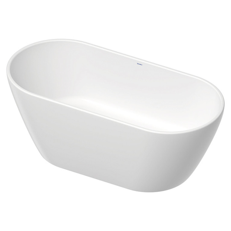 Duravit D-Neo Ванна из DuraSolid 1600х750хh600мм, отдельн-я, с 2 накл. для спины, с панелью и ножками, со спецсливом/переливо, без поручня, цвет белый