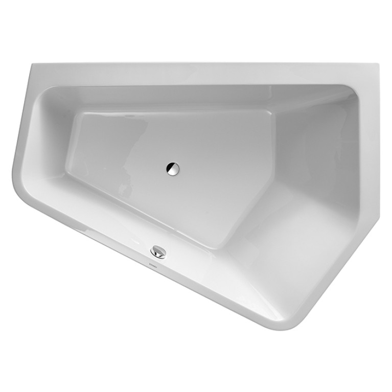 Duravit Paiova 5 Ванна угол справа, 1900х1400 мм, объем 267 л, встраиваемая ,с 2 разными наклонами спинки, цвет: белый