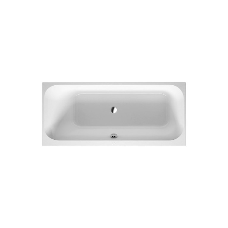 Duravit Happy D.2 Ванна акриловая  1700х750 мм, прямоугольная .встраиваемая  версия , с наклоном для  спины слева, цвет белый