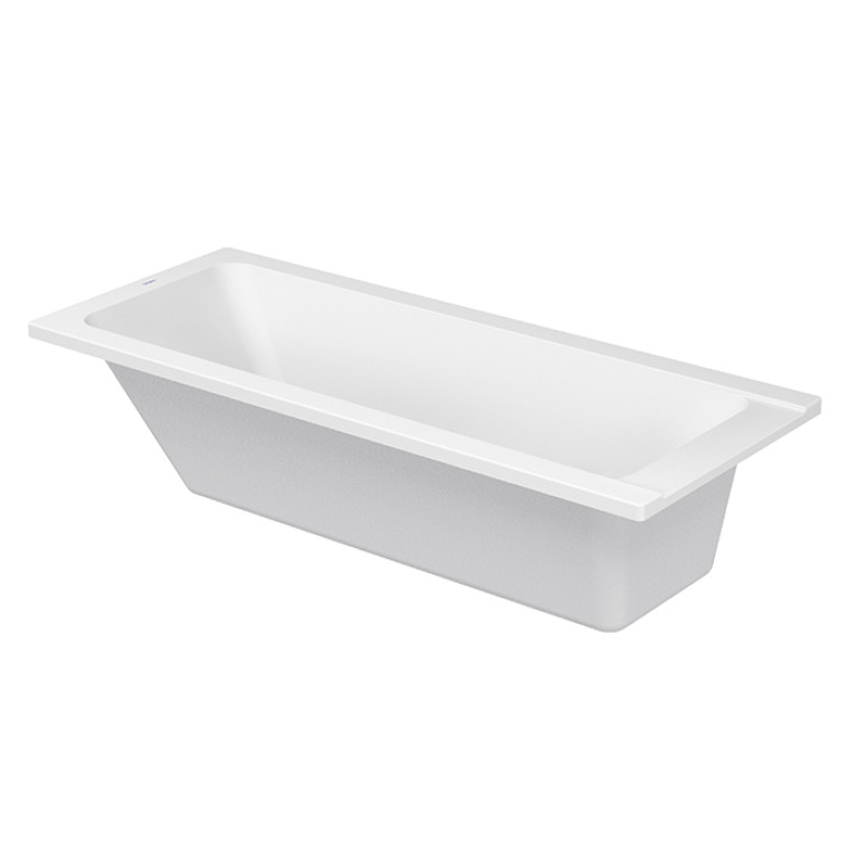Duravit D-Code  Ванна акриловая прямоугольная 1700х700 мм см, встраиваемая, с 1 наклоном для спины, выпуск центральный , цвет белый