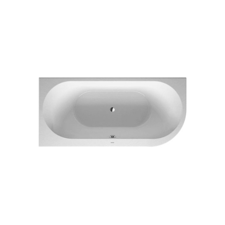 Duravit Darling New  Ванна 1900х900 мм, акриловая, угол слева, с панельюи ножками,с 2 наклонами для спины, цвет белый