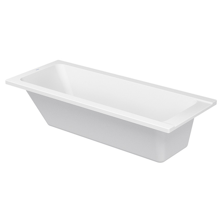 Duravit D-Code  Ванна акриловая прямоугольная 1700х500 мм см, встраиваемая, с 1 наклоном для спины, выпуск центральный , цвет белый