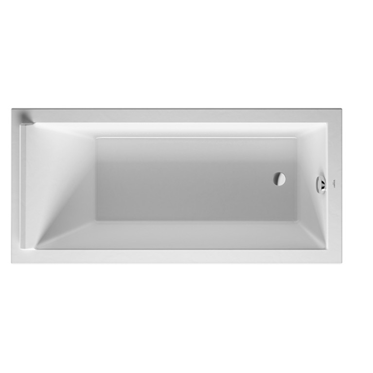 Duravit STARCK Ванна акриловая  прямоугольный вариант 1700x800х460 mm, встраиваемая или с панелями , с 1 наклоном  для спины ,  цвет белый
