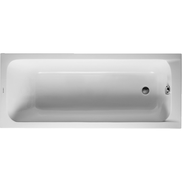 Duravit D-Code  Ванна акриловая 1700х700 мм см, встраиваемая, с 1 наклоном для спины, выпуск в зоне ног, цвет белый (Спец.цена из наличия)