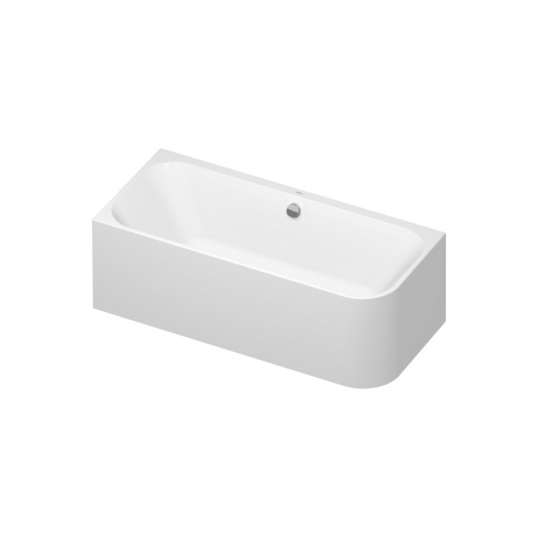 DURAVIT Happy D2 Ванна 1800х800 мм, угол слева  вариант с двумя наклонами для спины, с интегр акрилов панелью и ножками, цвет белый