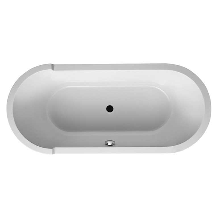 Duravit Starck Ванна 1800х800 мм, аквриловая встраиваемая, с  двумя наклонами для спины.