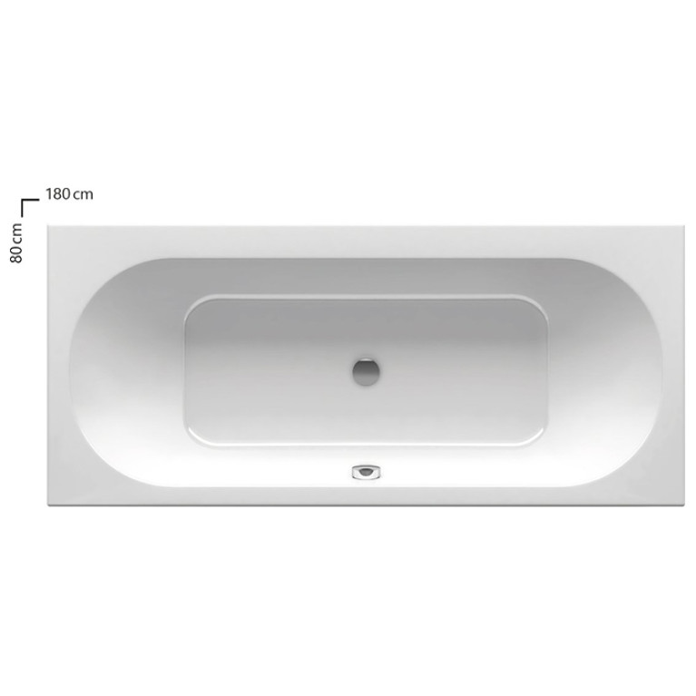 RAVAK Ванна CITY SLIM 180х80 белая