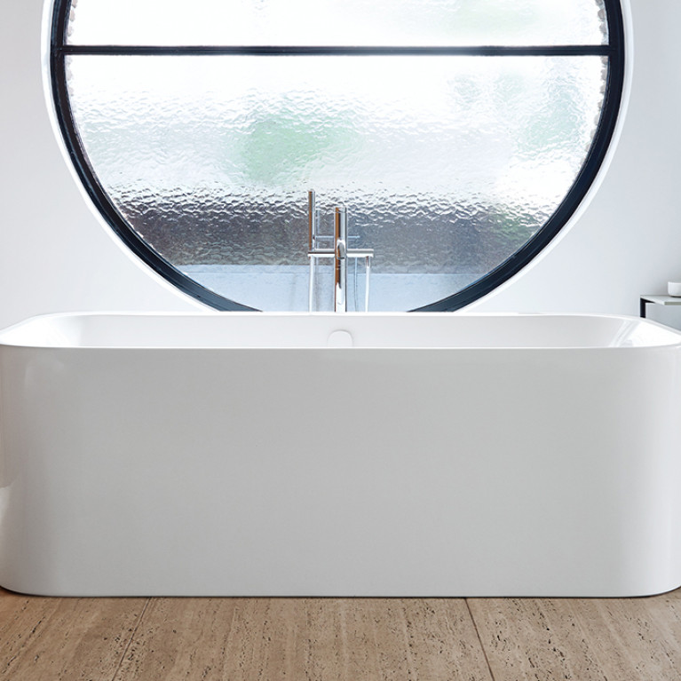 Duravit Happy D.2 Plus Ванна акриловая 1800х800мм, пристенная, 2 наклона для спины, бесшовная акриловая  панель,ножки,  цвет: белый