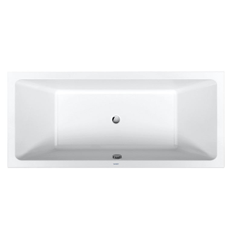 Duravit D.1 Ванна прямоугольная, встроенная, с двумя наклонами спинки, санитарный акрил (Спец.цена из наличия)