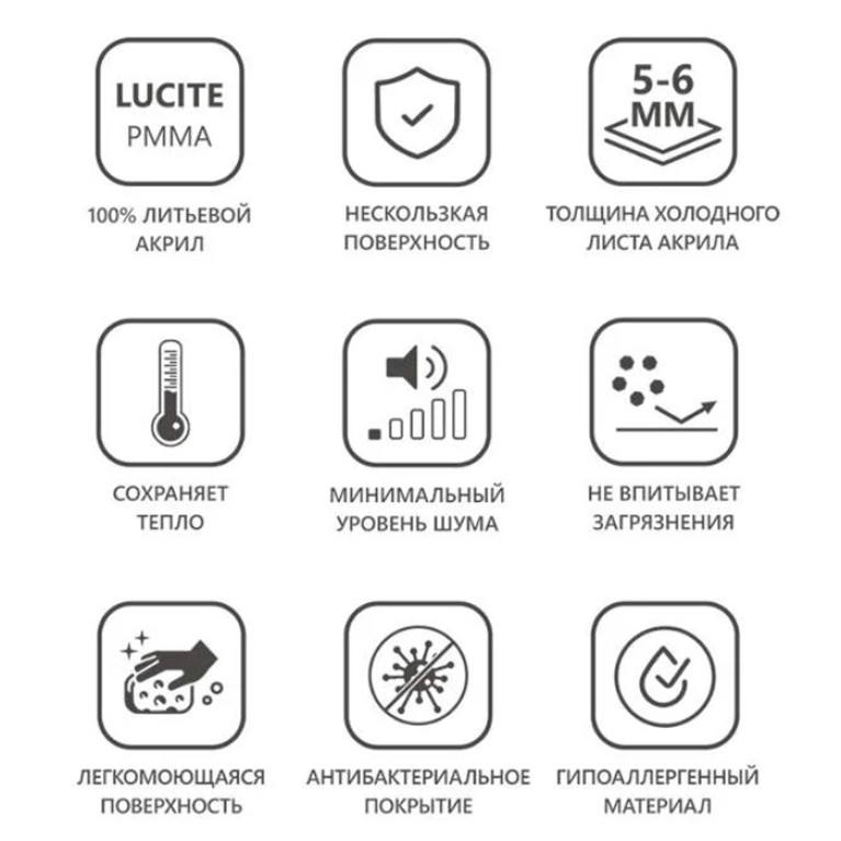 RAVAK SET Ванна акриловая SONATA II C634R00000 170х70 + опора 70 + слив-перелив, белая (Цена по АКЦИИ)