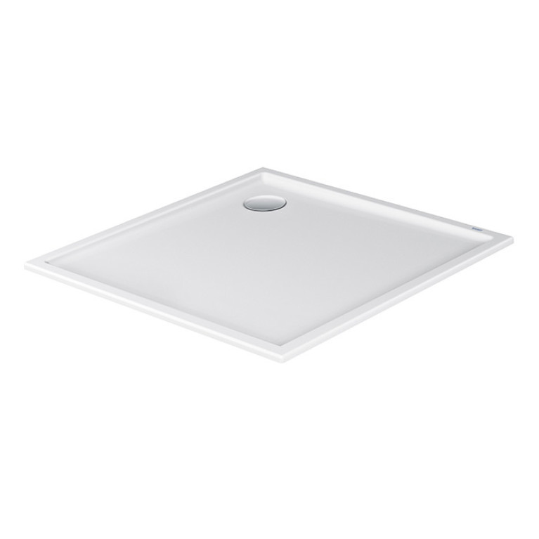 Duravit  Starck Slimline Поддон акриловый квадратный  1000x1000х50mm, d90, цвет белый