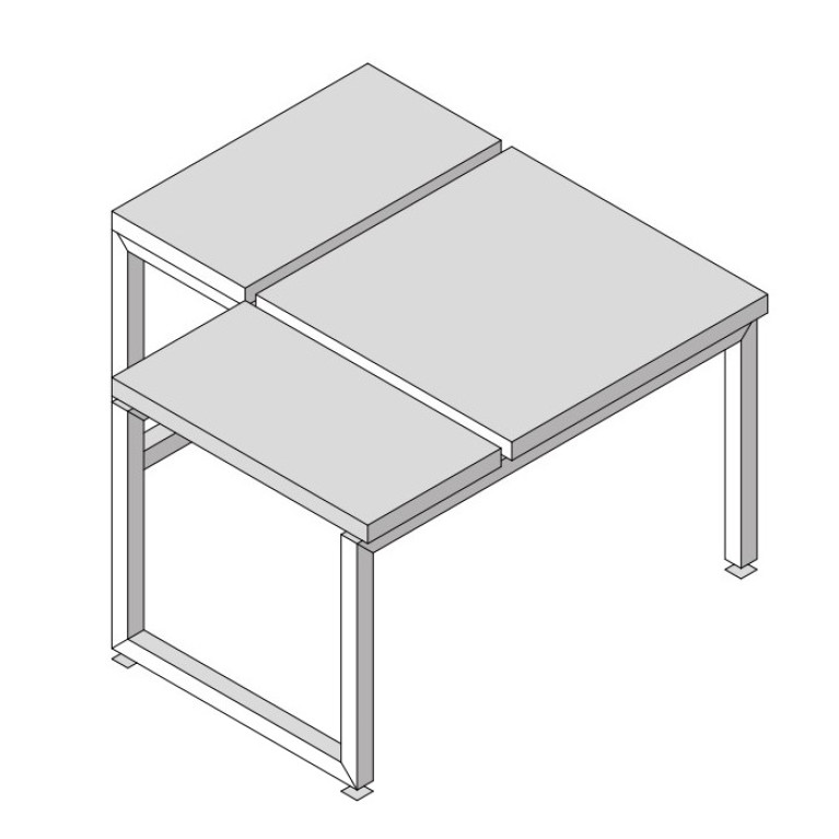 Eﬀegibi Linea Alu Угловая скамейка 76x76x Н:45см, отделка: тик