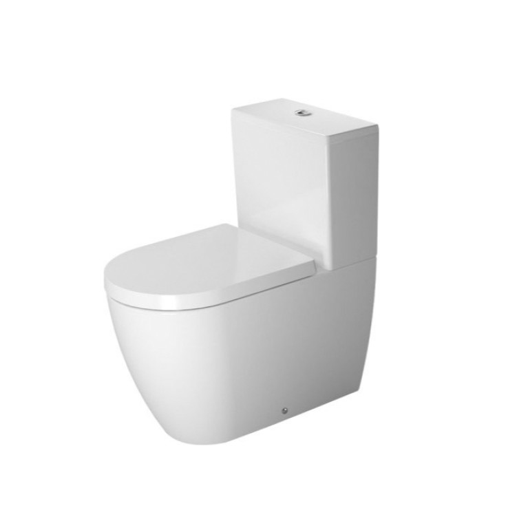Duravit ME by Starck Бачок с механизмом двойного смыва, хром, 4,5/3 л для подключения справа или слева, 390x180мм, цвет: белый (Спец.цена из наличия)
