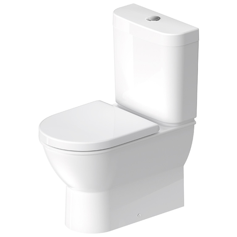 Duravit Darling  Бачок 40,5х16 мм, подключение снизу, с механизмом двойного смыва, кнопка хром, цвет белый,