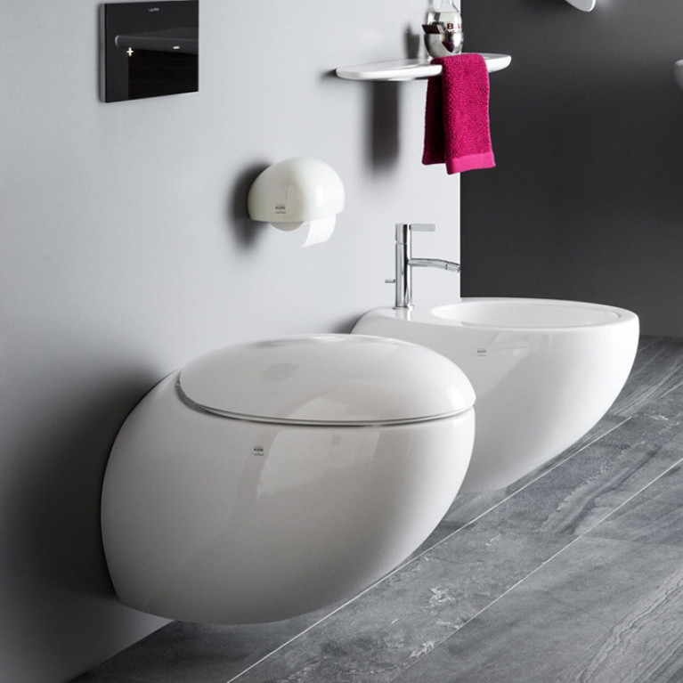 Laufen Alessi One Унитаз подвесной 585х390х355мм, безободковый, с покр. LLC, цвет: белый матовый