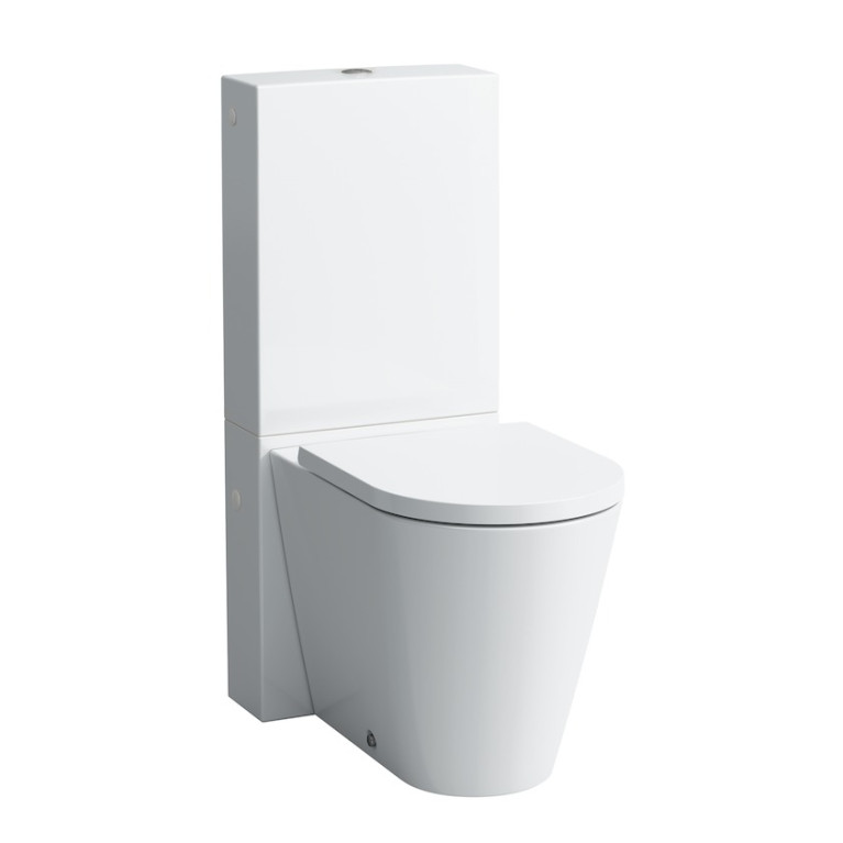 Laufen Kartell Бачок напольный для приставного унитаза с механизмом слива, подвод воды слева вверху цвет: белый (СНЯТ с пр-ва 2024г)