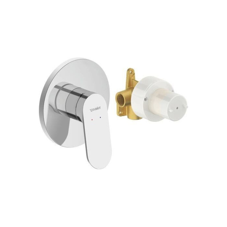 Duravit Wave  Однорычажный смеситель для душа для скрытого монтажа, хром (Спец.цена из наличия)