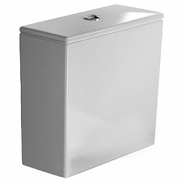 Duravit DuraStyle Бачок с механизмом двойного смыва, хром, 6/3л., для подключения справа или справа 390x170мм, Цвет: Белый