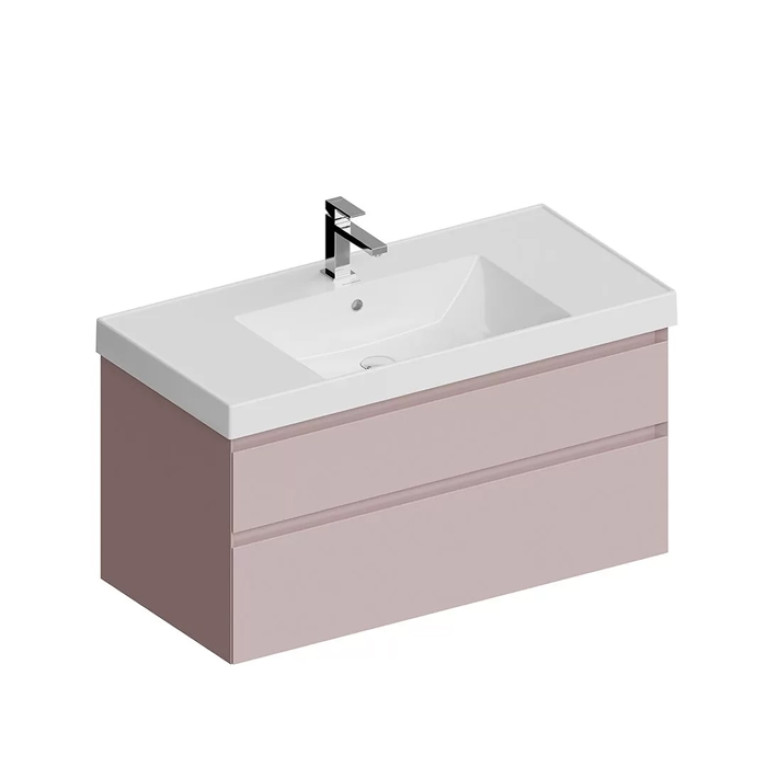Kerama Marazzi Тумба CUBO подвесная с ящиками 100, Мальва матовая