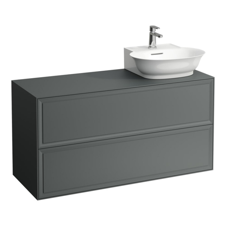 Laufen New Classic База под раковину подвесная, раковина справа , 1180х450х600 мм, 2 ящика, цвет серый (для раковины 816852)