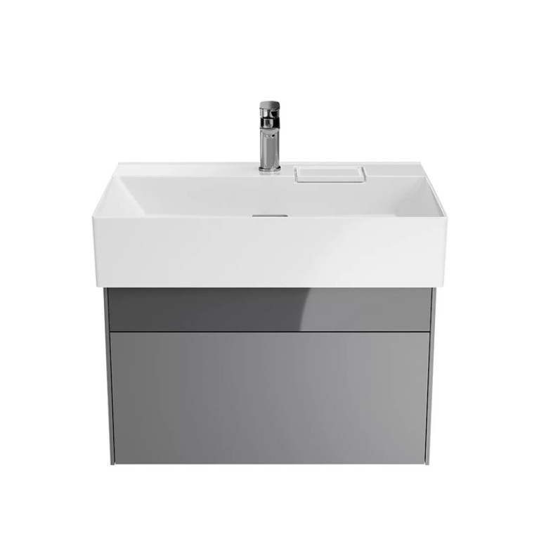 Kerama Marazzi Тумба LOGICA подвесная 2 ящика 70 см, стальной серый