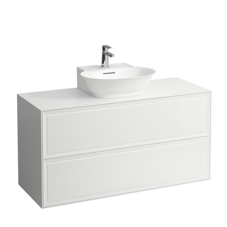 Laufen New Classic База под раковину подвесная , 1180х450х600 мм, 2 ящика, цвет белый глянцевый (для раковины 816852)