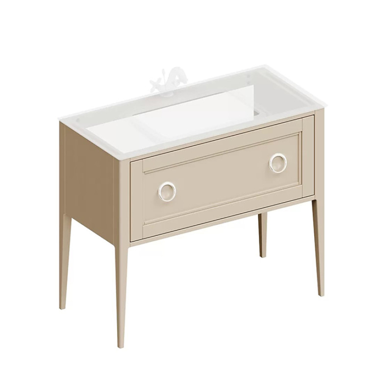 Kerama Marazzi Тумба PLAZA Classic NEO напольная 1 ящик 100, капучино матовый  (Цена по Распродаже)