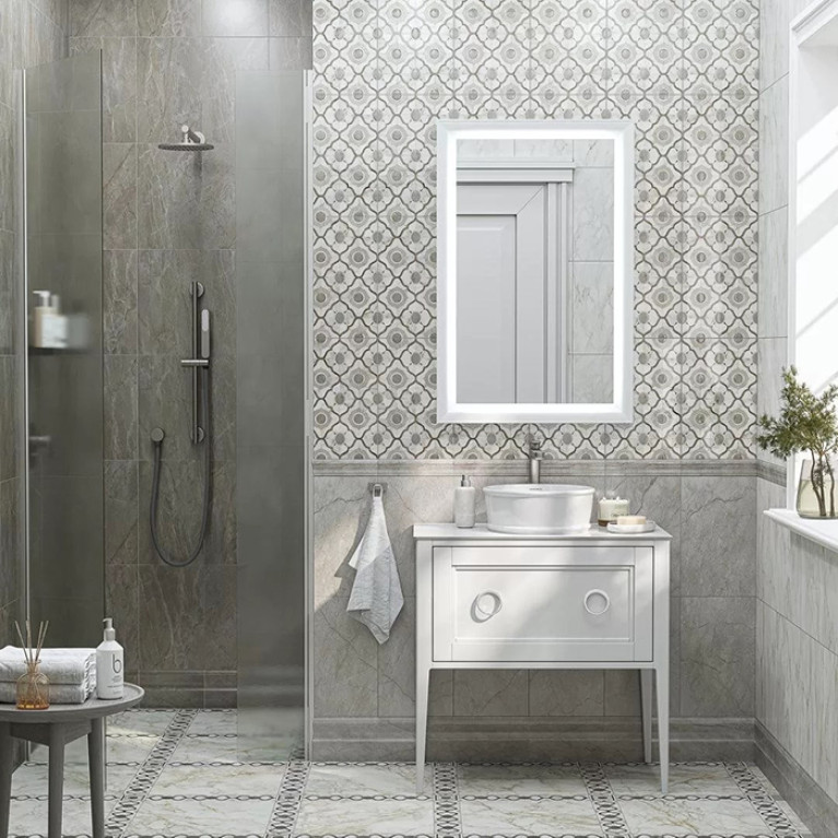Kerama Marazzi Тумба PLAZA Classic NEO напольная 1+1 ящик 80, белая матовая  (Цена по Распродаже)
