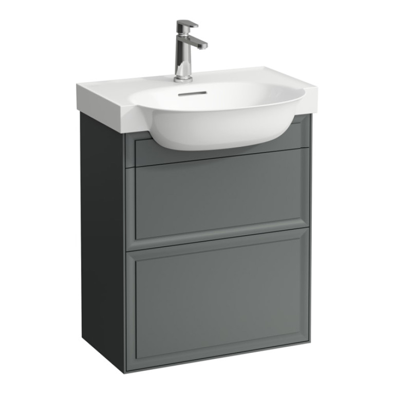Laufen New Classic База под раковину подвесная , 580х320х670 мм, 2 ящика, цвет серый (для раковины 813853)