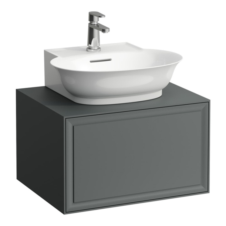Laufen New Classic База под раковину подвесная , 580х450х350 мм, 1 ящик, цвет серый (для раковины 816852)