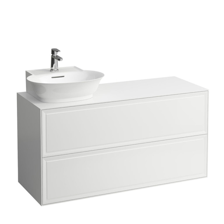 Laufen New Classic База под раковину подвесная, раковина слева , 1180х450х600 мм, 2 ящика, цвет белый глянцевый (для раковины 816852)