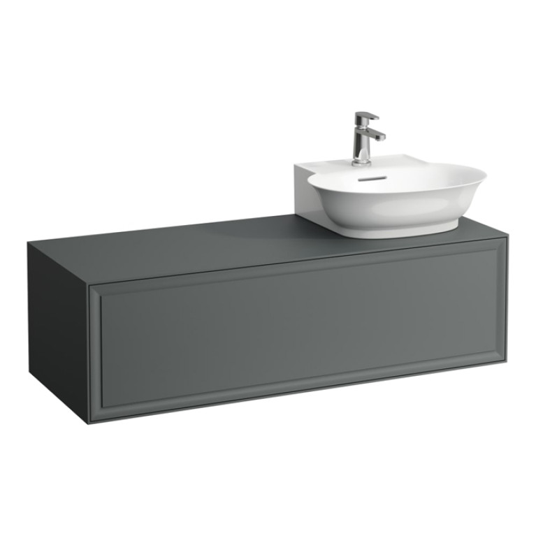 Laufen New Classic База под раковину подвесная, раковина справа , 1180х450х350 мм, 1 ящик, цвет серый (для раковины 816852)