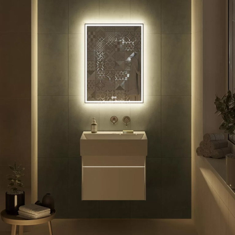 Kerama Marazzi Тумба LOGICA подвесная 2 ящика 60 см, белоснежный