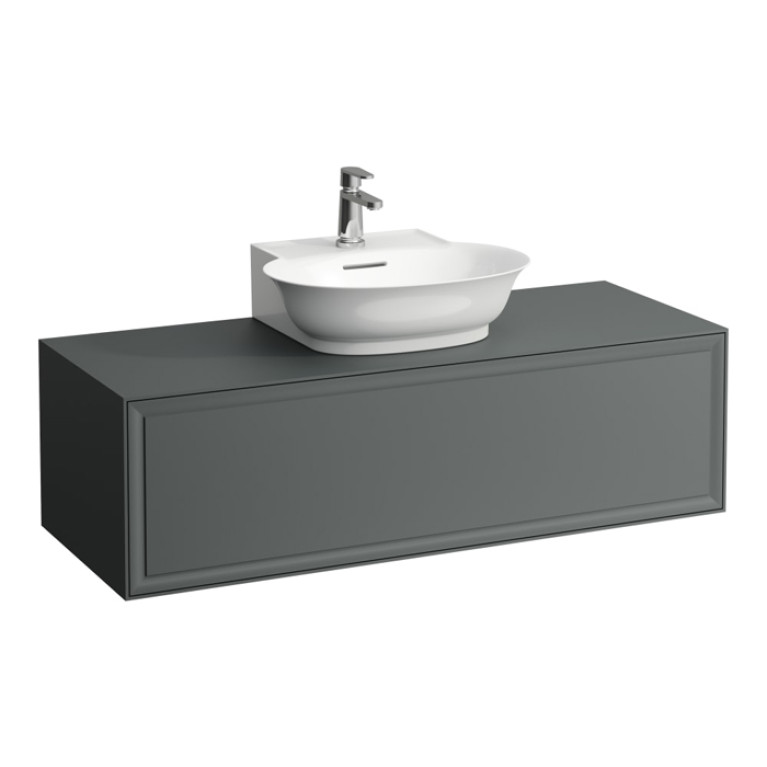 Laufen New Classic База под раковину подвесная , 1180х450х350 мм, 1 ящик, цвет серый (для раковины 816852)