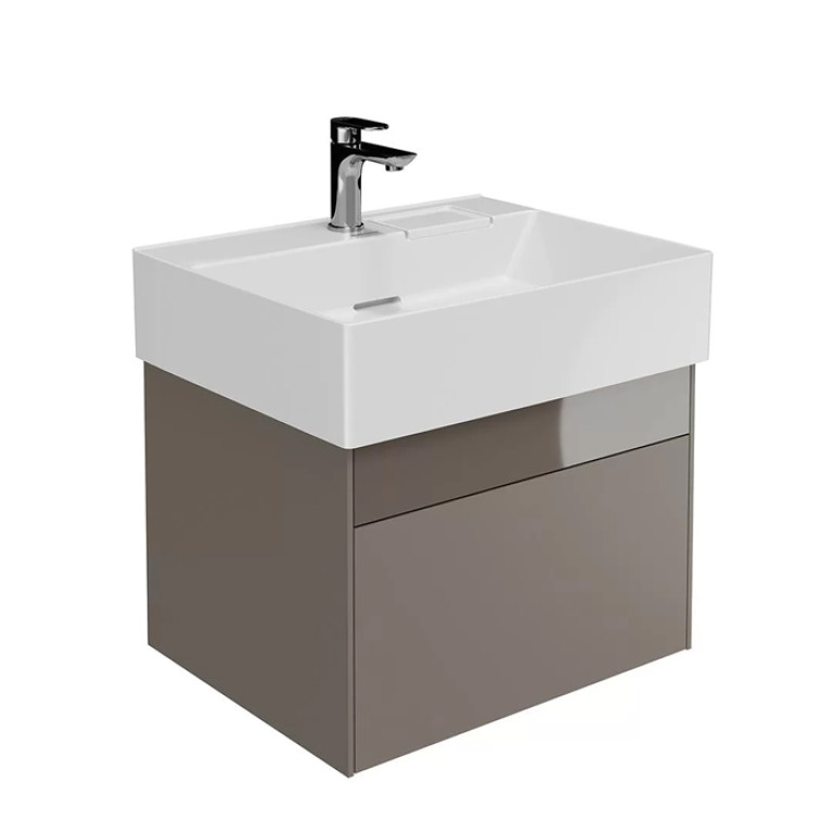 Kerama Marazzi Тумба LOGICA подвесная 2 ящика 60 см, песчаный