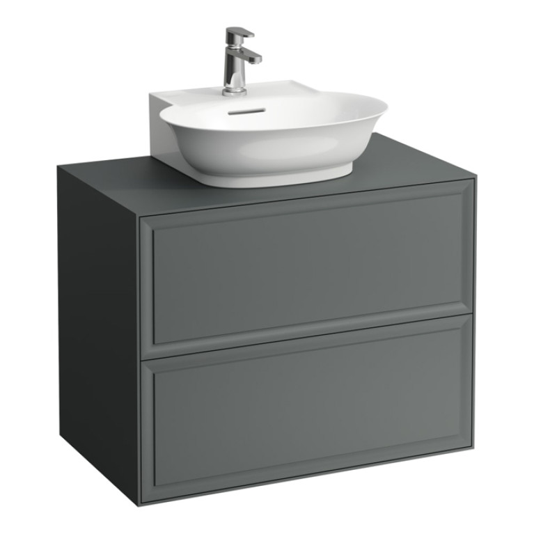 Laufen New Classic База под раковину подвесная , 780х450х600 мм, 2 ящиками, цвет серый (для раковины 816852)