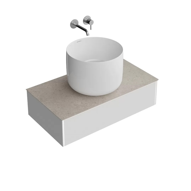 Kerama Marazzi Тумба MAGICA подвесная 90, 1 ящик, утренний серый матовый