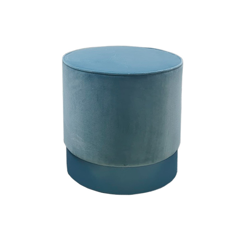 OASIS OTTO Пуф &oslash; 400 h420 мм., цвет бархат T131D, цоколь h100 мм., цвет Cobalto matt M171