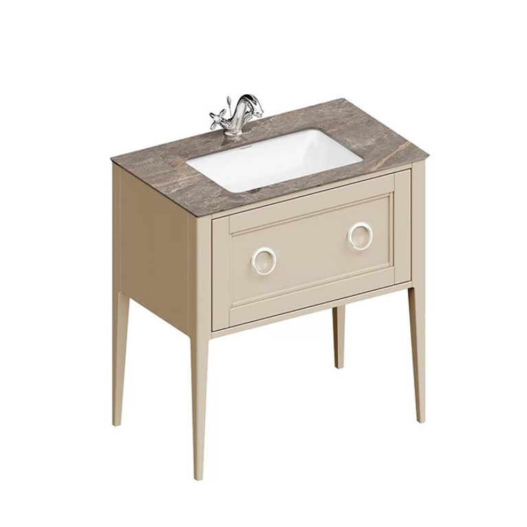 Kerama Marazzi Тумба PLAZA Classic NEO напольная с ящиком 80, капучино матовый  (Цена по Распродаже)