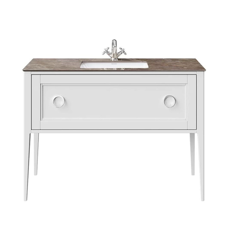 Kerama Marazzi Тумба PLAZA Classic NEO напольная 1 ящик 120, белая матовая  (Цена по Распродаже)