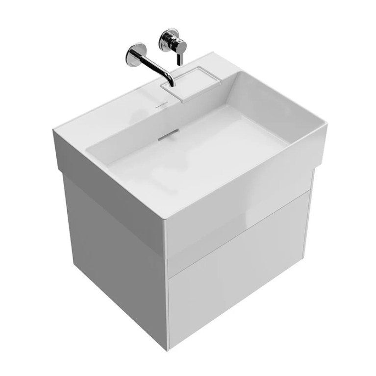 Kerama Marazzi Тумба LOGICA подвесная 2 ящика 60 см, белоснежный